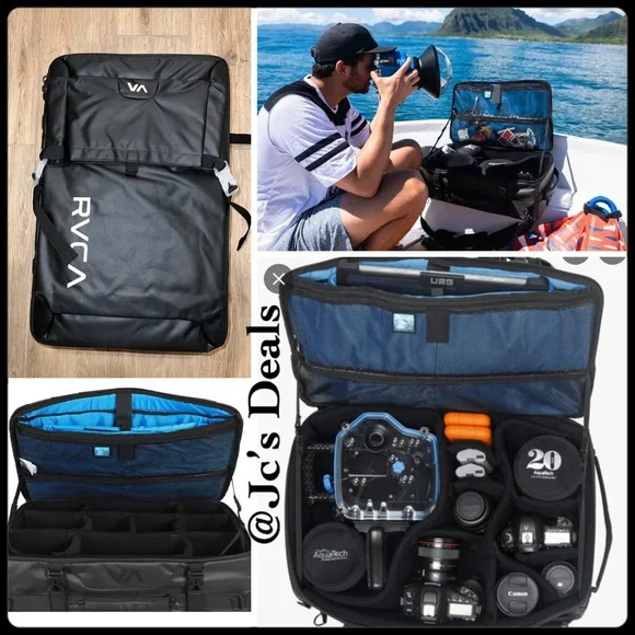 ๐ฅ RVCA ZAK NOYLE CAMERA DUFFLE BAG ๐ฅ - Picture 1 of 14
